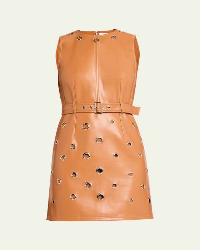 Harriet Vegan Leather Mini Dress